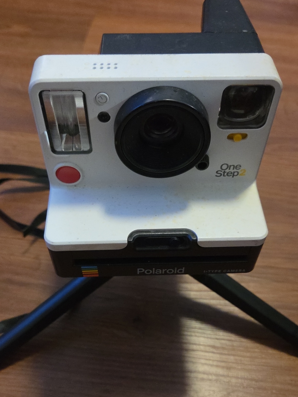 Polaroid White and Black OneStep Instant Camera with Red Shutter
